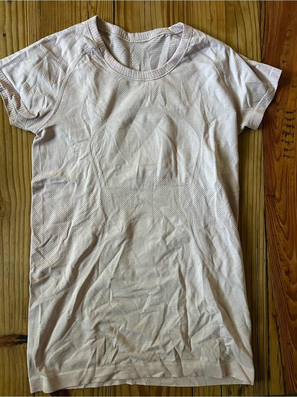 Lulu's Pale Pink Short Sleeve Active Tee